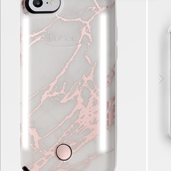 Rose Gold Marble Lumee Case for IPhone 7 - Picture 2 of 2